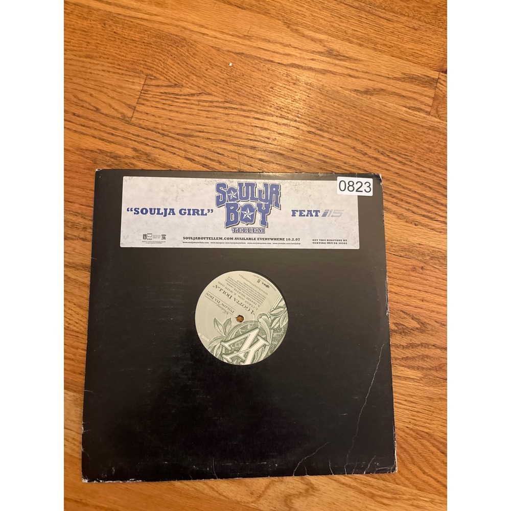 Soulja Boy Vinyl Record 12" Single Soulja Girl I Gotta Dolla Black Good 0823